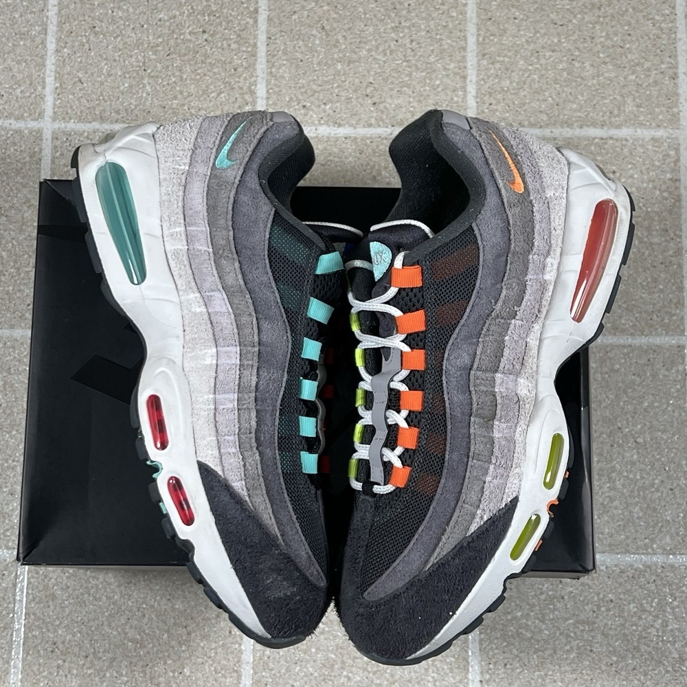 Nike Air Max 95 Big Bubble PRM Greedy IU2636-300 Mens Size 11.5 Multi Color